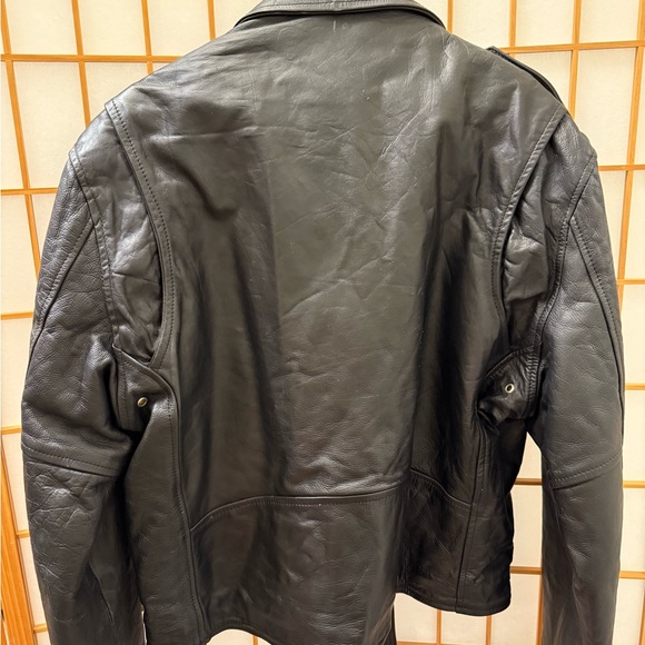 Men's Black Biker Jacket - Picture 2 of 11